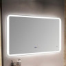 Зеркало с LED-подсветкой MELANA-10070 подогрев / часы (MLN-LED052-2)