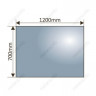 Зеркало с LED-подсветкой MELANA-12070 подогрев / часы (MLN-LED052)