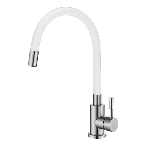 Смеситель для кухни  MELANA ELASTICO-F610401W, гибкий излив