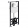 Инсталляция Wasserkraft Aller 10TLT.010.ME.CH02 для подвесного унитаза кнопка хром