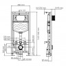 Инсталляция Wasserkraft Aller 10TLT.010.ME.CH02 для подвесного унитаза кнопка хром