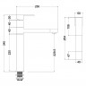 Смеситель для кухни  MELANA-F610203 Cubo нержавеющая сталь