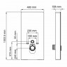 Пристенный модуль инсталляции Wasserkraft Naab 86TLT.040.SE.BL
