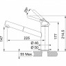 Смеситель с выдвижным шлангом Franke Orbit Pull-Out, бежевый