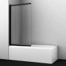 Шторка на ванну WasserKRAFT Dill 61S02-100 ширина 100 см, черный профиль