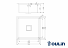 Мойка кухонная Oulin OL-FU114 нержавеющая сталь