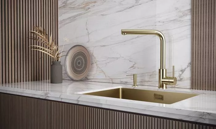 Смеситель с подключением к фильтру для воды Paulmark TWIN Tw213622-LG