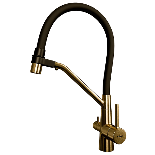 Смеситель для кухни Hoffger Mona 420 Gold
